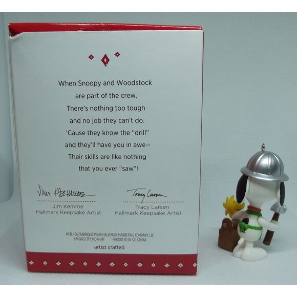 Hallmark Keepsake Ornament 2015 Building Buddies Spotlight Snoopy Peanuts 18th - Picture 7 of 12